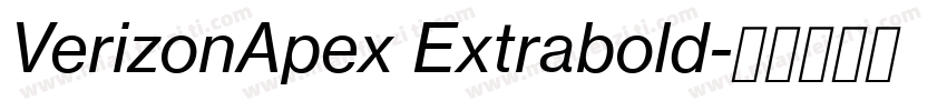 VerizonApex Extrabold字体转换